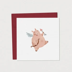 Cupidon tout rond | Carte de souhait