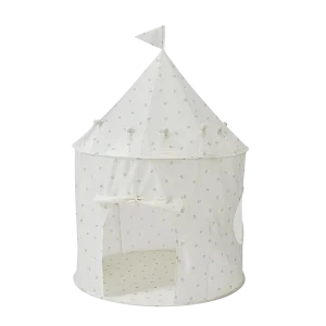 Tente de jeu en tissus recyclé - Bleuets & Ivoire