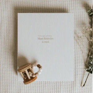 Livre de bébé - Ligné beige
