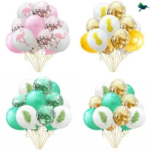 Ballon Confettis Thème Tropical