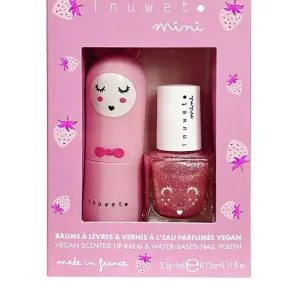 Baume à lèvres et vernis à l’eau Fraise - Inuwet mini