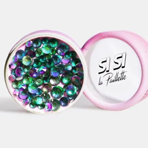 Strass en Verre Paon