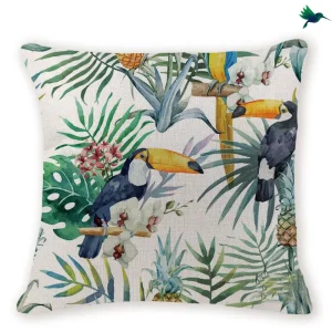 Coussin Exotique Toucan