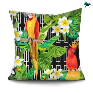 Coussin avec Perroquet