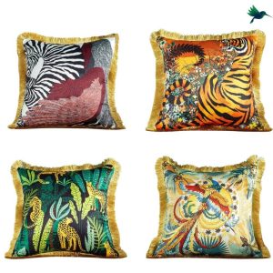 Coussin imprimé Jungle