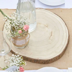 Grande Tranche de Bois pour Table