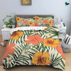 Housse de Couette Fleurs Tropicales