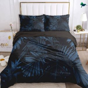 Housse de Couette Tropical Noir