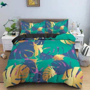 Housse de couette 1 personne Tropical