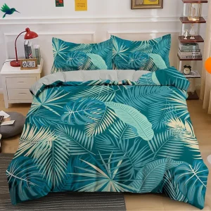 Housse de couette Feuillage Bleu