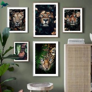 Poster Portrait Animaux Sauvages