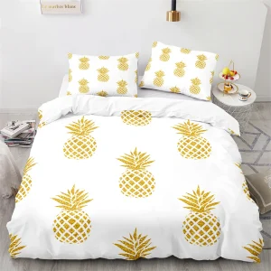 Housse de couette Ananas Doré