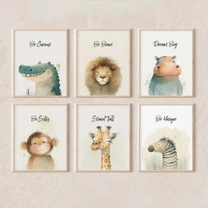 Poster Safari Bébé Inspirant