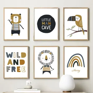 Affiche Savane " Wild and Free"