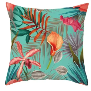 Coussin Fleurs Tropicales