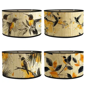 Abat jour motif Oiseaux