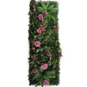 Mur Végétal Artificiel Rose