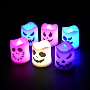 6 bougies lumineuses Halloween Spell