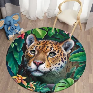 Tapis Jungle Tête Guépard