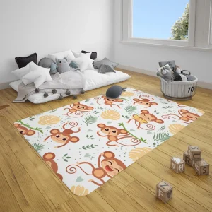 Tapis Jungle Singe Suspendu