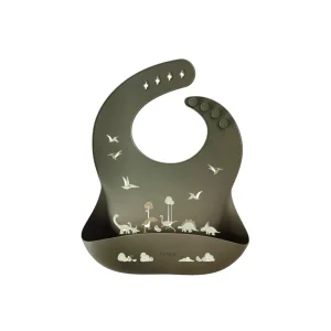 Bavoir en silicone - Dinosaures