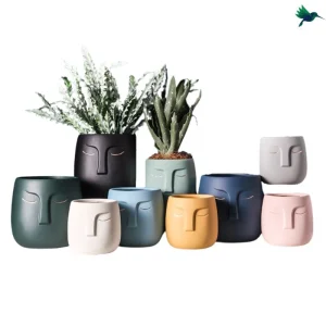 Cache pot Céramique Visage