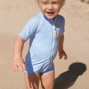 Combinaison manche courte garçon anti UV, bleu ciel | COMBI BYRON