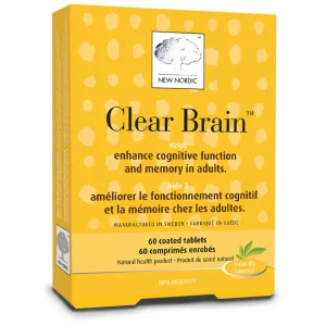 New Nordic Clear Brain 60 comprimés enrobés