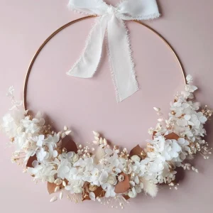 Couronne de Noël fleurie