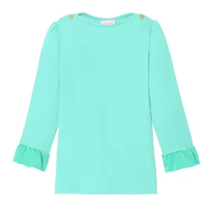 Tee-shirt anti UV fille, UPF 50+, aqua| BORA BORA T-SHIRT