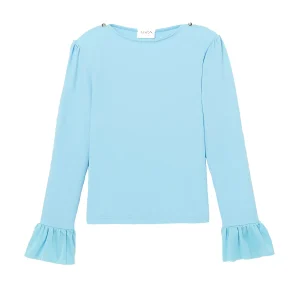 Tee-shirt anti UV fille, UPF 50+, bleu ciel | BORA BORA T-SHIRT