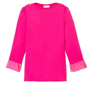 Tee-shirt anti UV fille, UPF 50+, rose bonbon | BORA BORA T-SHIRT