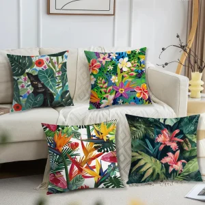 Coussin canapé tropical